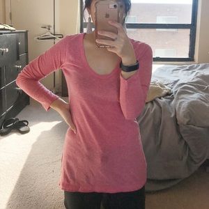Gap Pink long sleeved tee size M